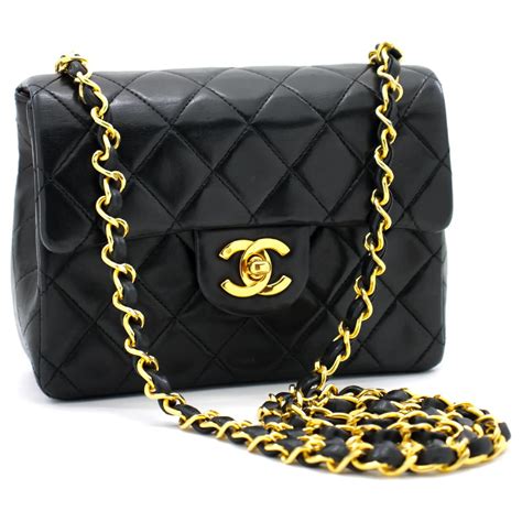 borsa chanel nera con catene argento|Chanel borse italia.